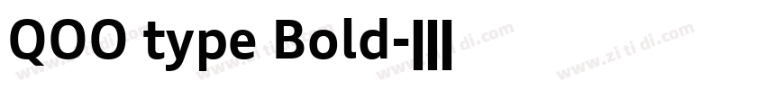 QOO type Bold字体转换